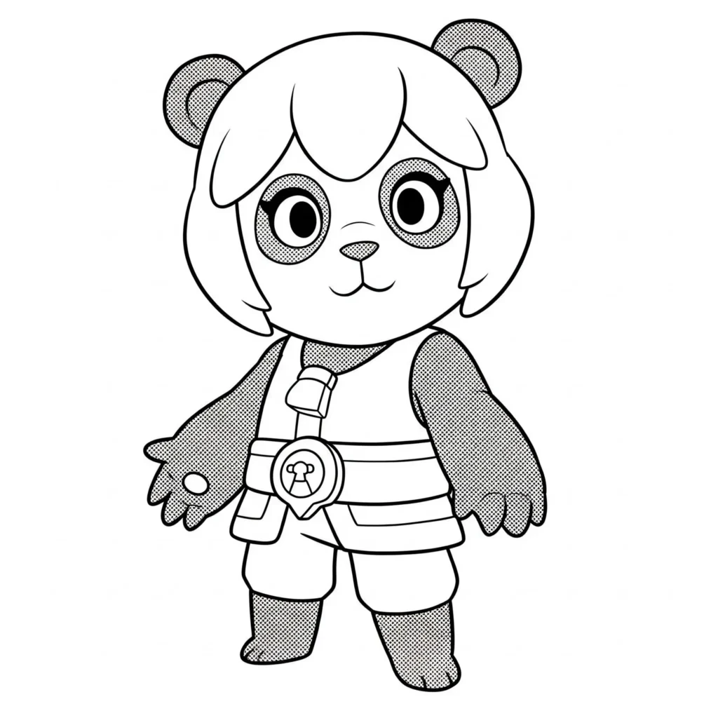 Brawl Stars Panda Nita Ausmalbilder – Coole Vorlagen zum Ausdrucken