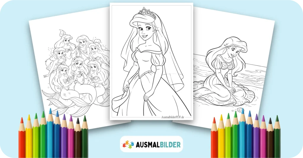 18 Arielle Ausmalbilder (Gratis Malvorlage zum Ausdrucken) Arielle Ausmalbilder kostenlose Malvorlagen zum Ausdrucken für Kinder und Erwachsene