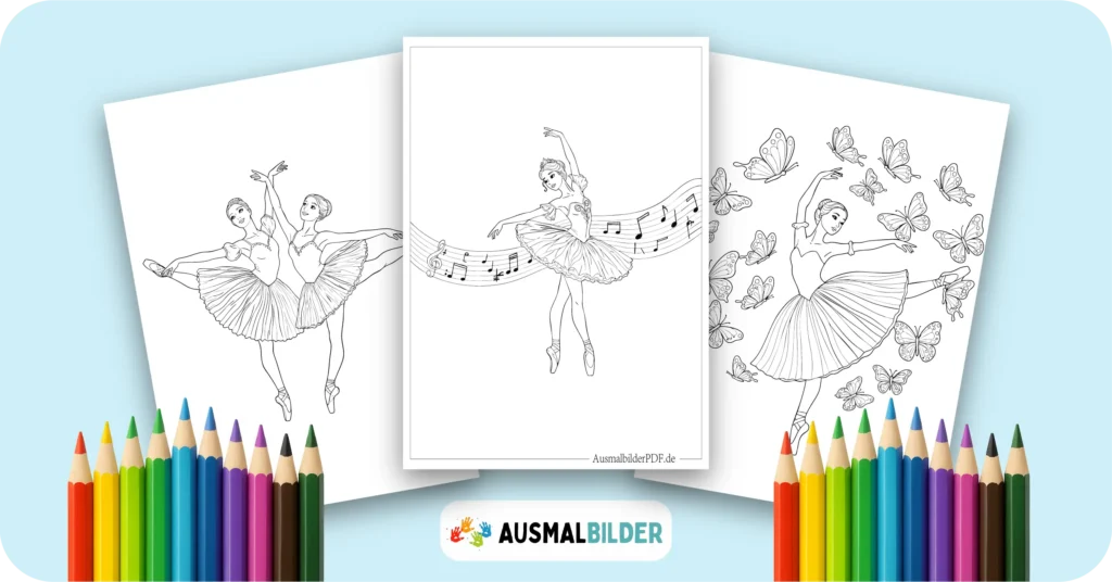 Ausmalbilder Ballerina kostenlose Malvorlagen zum Ausdrucken für Kinder und Erwachsene