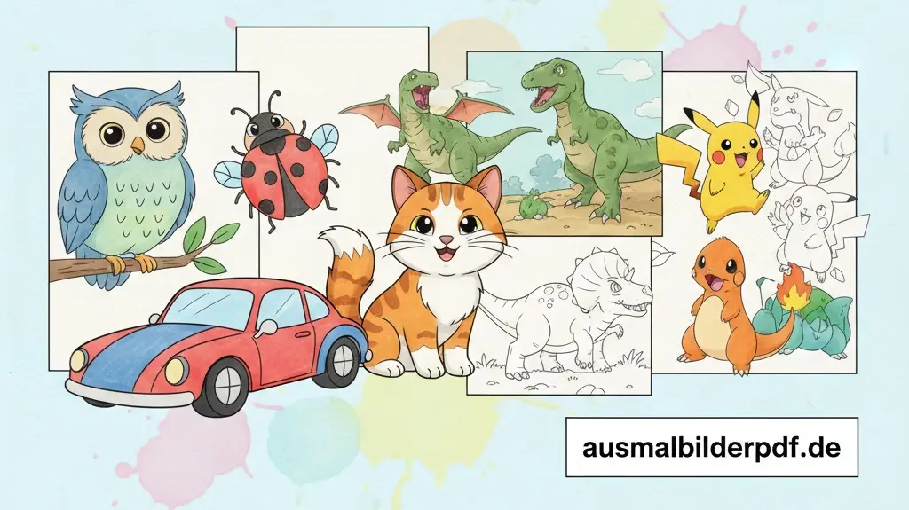 Ausmalbilder für Kinder & Erwachsene (Kostenlose Malvorlagen als PDF) Ausmalbilder für Kinder und Erwachsene kostenlos PDF zum Ausdrucken und ausmalen