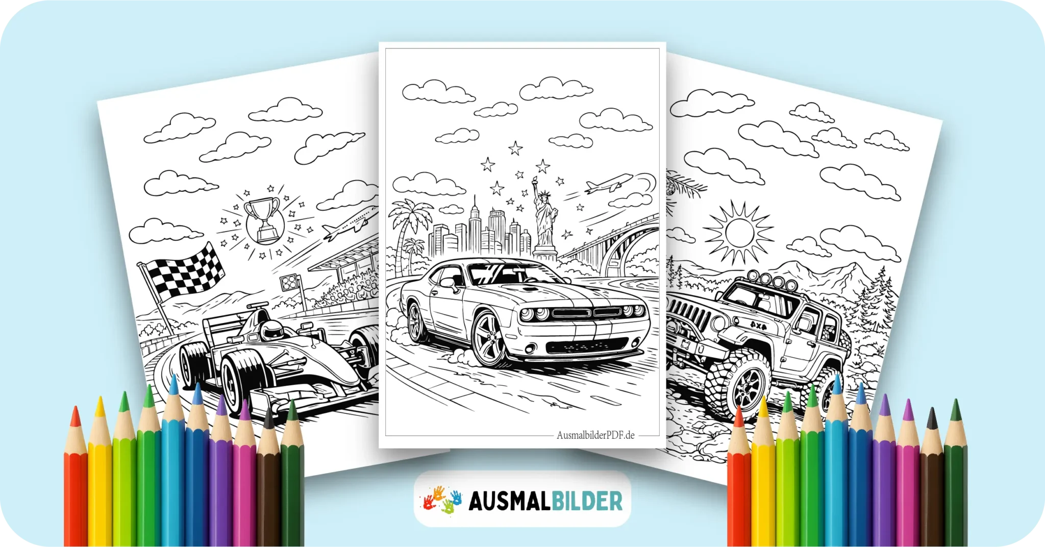 140 Auto Ausmalbilder (Gratis Malvorlage PDF zum Ausdrucken) Auto Ausmalbilder kostenlose Malvorlagen zum Ausdrucken für Kinder und Erwachsene