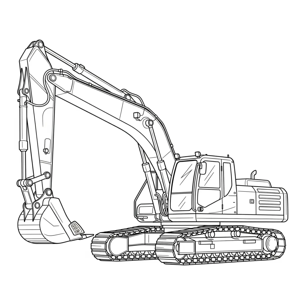 10+ Bagger Ausmalbilder (Kostenlos Malvorlage zum Ausdrucken) Bagger Ausmalbild als PDF zum schnellen Ausdrucken für Kinder.