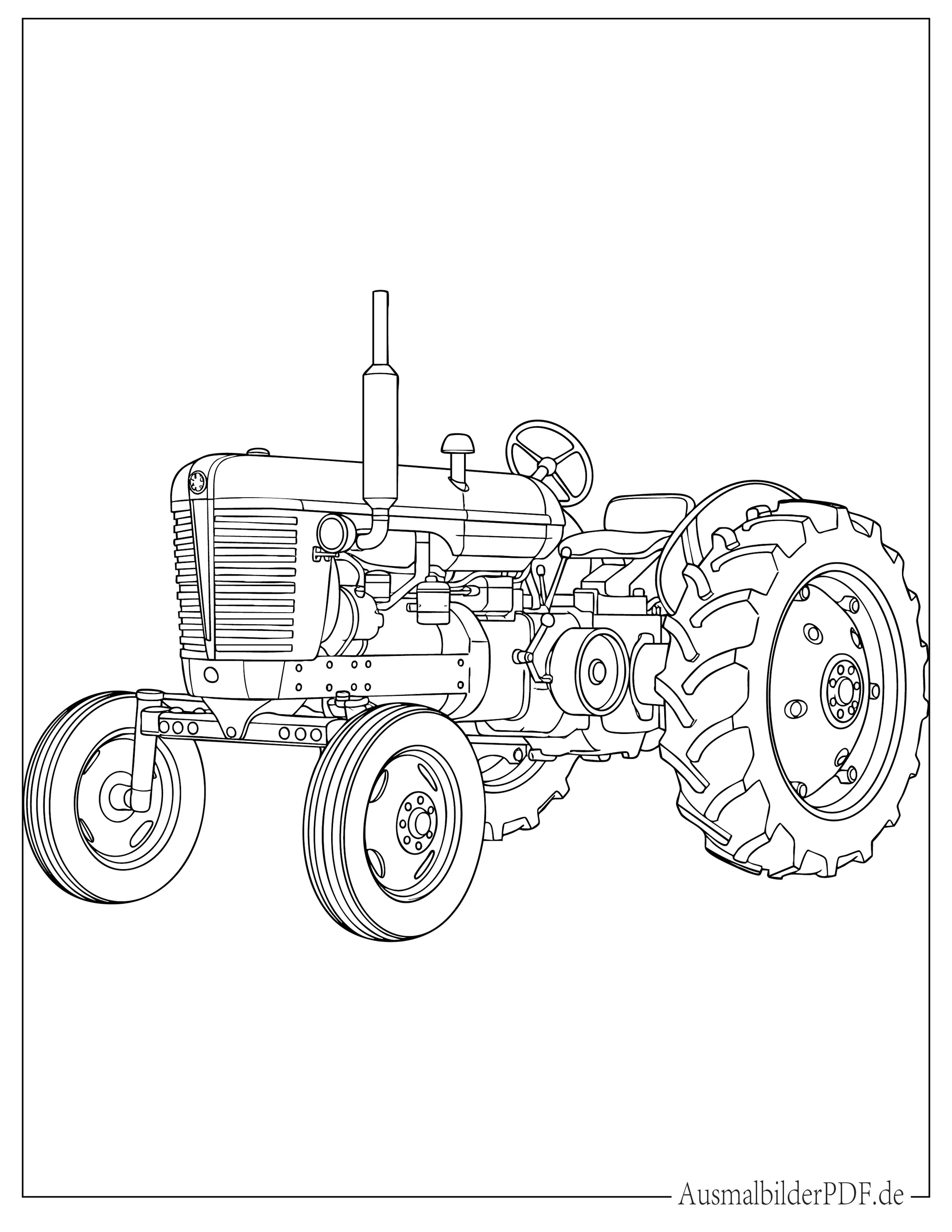 30+ Bauernhof Ausmalbilder (Gratis Malvorlagen zum Drucken) Bauernhof Traktor zum Ausmalen