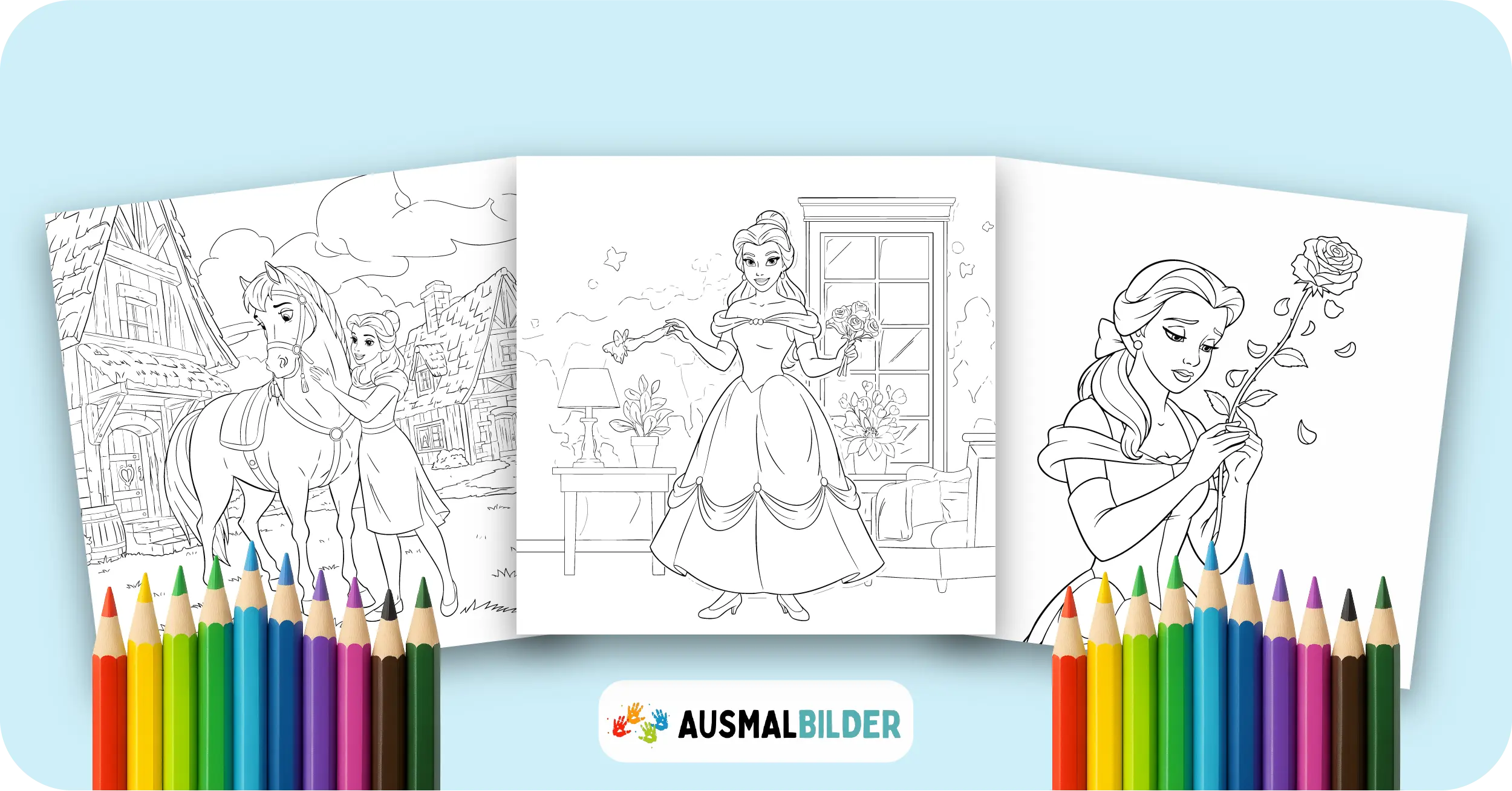 Belle Ausmalbilder kostenlose Malvorlagen zum Ausdrucken für Kinder und Erwachsene