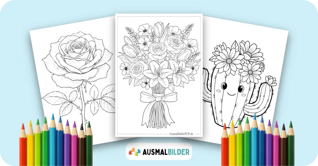 30+ Blumen Ausmalbilder (Gratis Malvorlage zum Ausdrucken) Blumen Ausmalbilder kostenlose Malvorlagen zum Ausdrucken für Kinder und Erwachsene