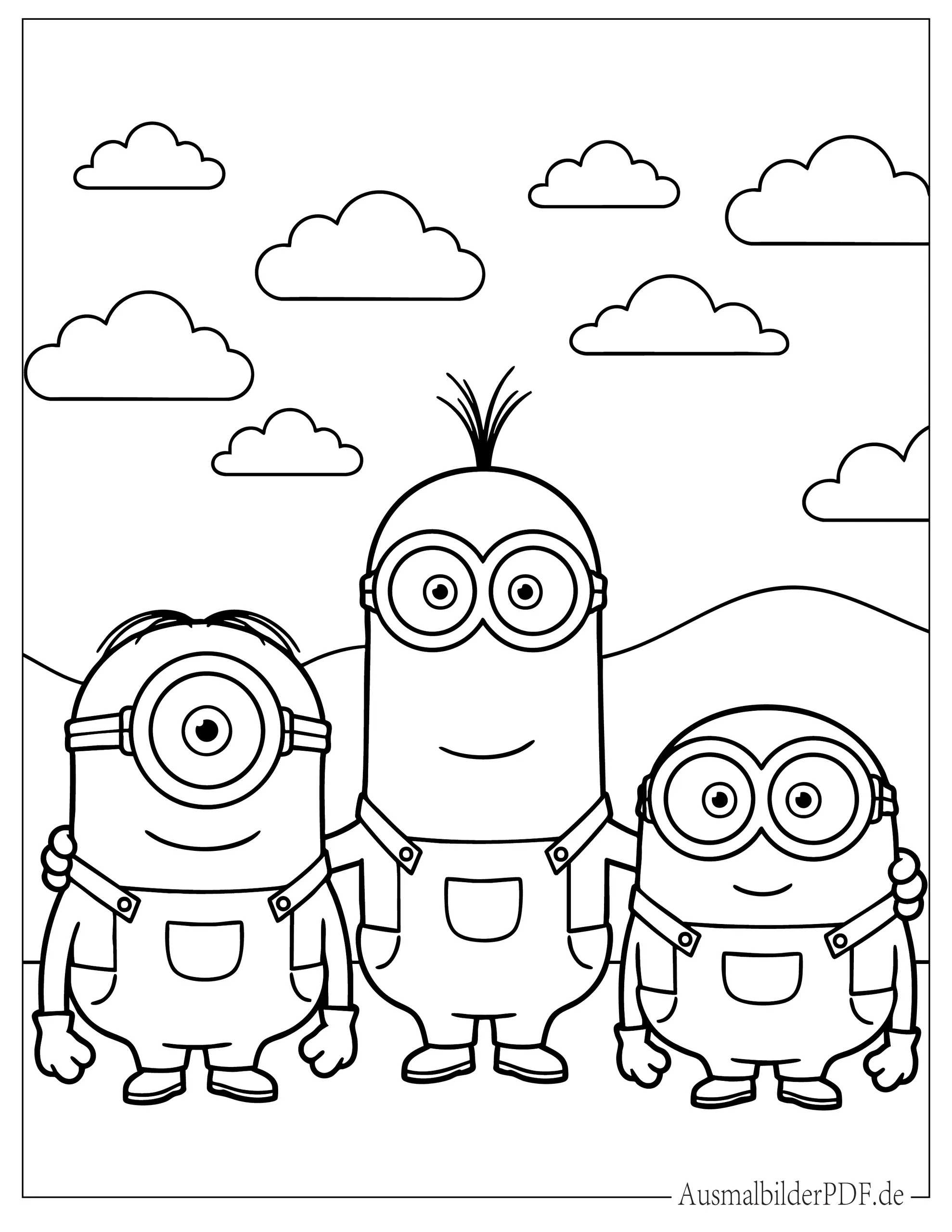 Bob Kevin und Stuart Minion Ausmalbild