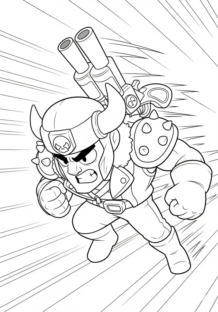 20+ Brawl Stars Ausmalbilder (Gratis Malvorlage Ausdrucken) Brawl Stars Ausmalbild zeigt Bull beim kraftvollen Sturmangriff nach vorne. Diese Malvorlage gibt es als PDF kostenlos zum Ausdrucken und Malen.