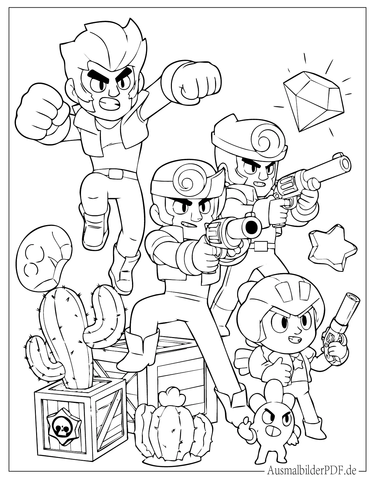 Brawl Stars Figuren Malvorlage