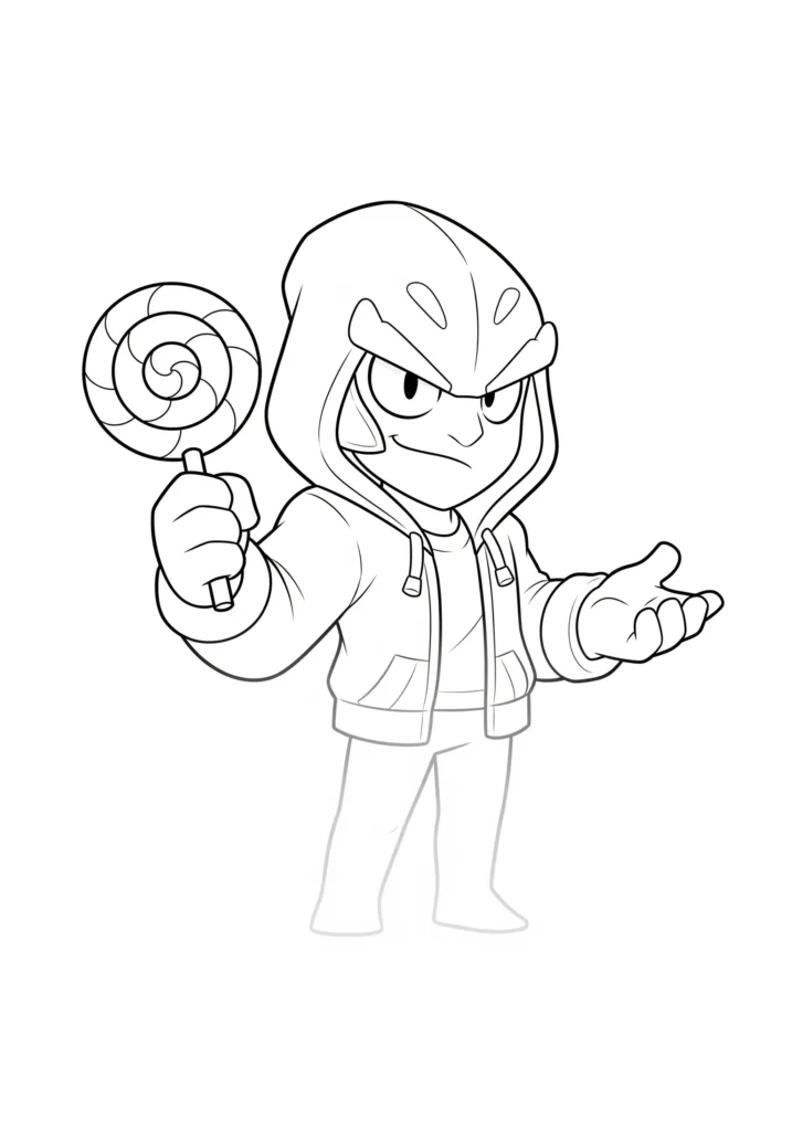 20+ Brawl Stars Ausmalbilder (Gratis Malvorlage Ausdrucken) Ausmalbild von Leon aus Brawl Stars, wie er verschwindet. Kostenlose Malvorlage zum Ausdrucken für Kinder, Fans und kreative Ausmalmomente