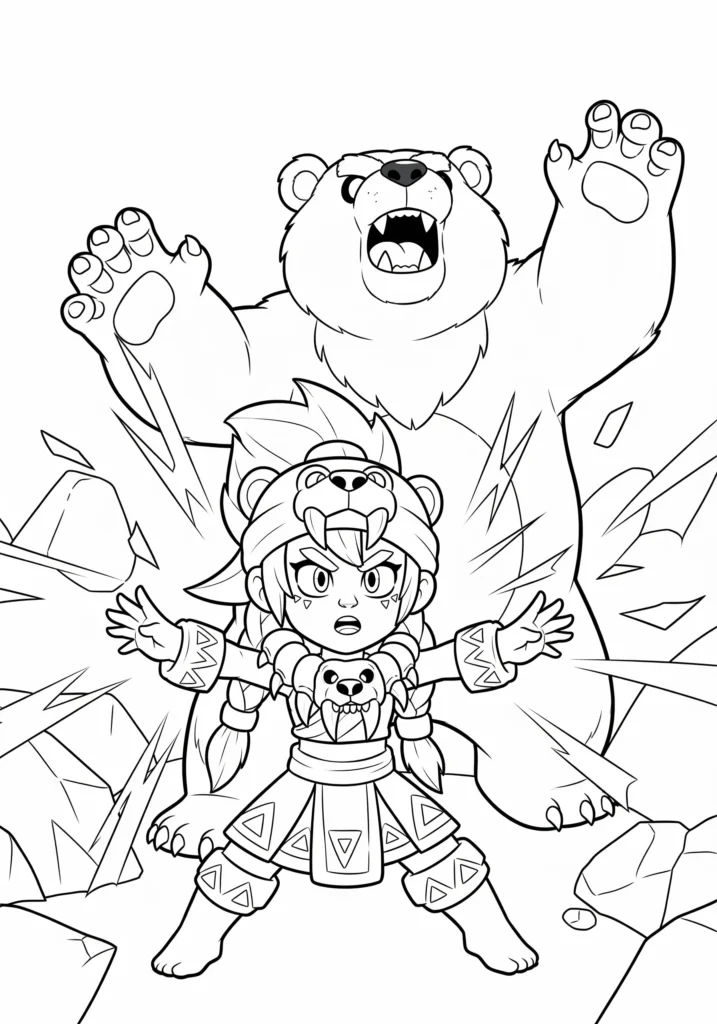 20+ Brawl Stars Ausmalbilder (Gratis Malvorlage Ausdrucken) Dieses Brawl Stars Nita mit Bär Ausmalbild steht als PDF bereit. Einfach herunterladen, ausdrucken und sofort mit dem Ausmalen starten.