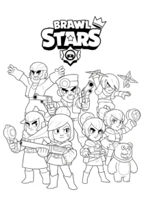 20+ Brawl Stars Ausmalbilder (Gratis Malvorlage Ausdrucken) Brawl Stars Poster mit großem Logo als Ausmalbild für Kinder. Dieses Bild kann kostenlos heruntergeladen, gedruckt und ausgemalt werden.