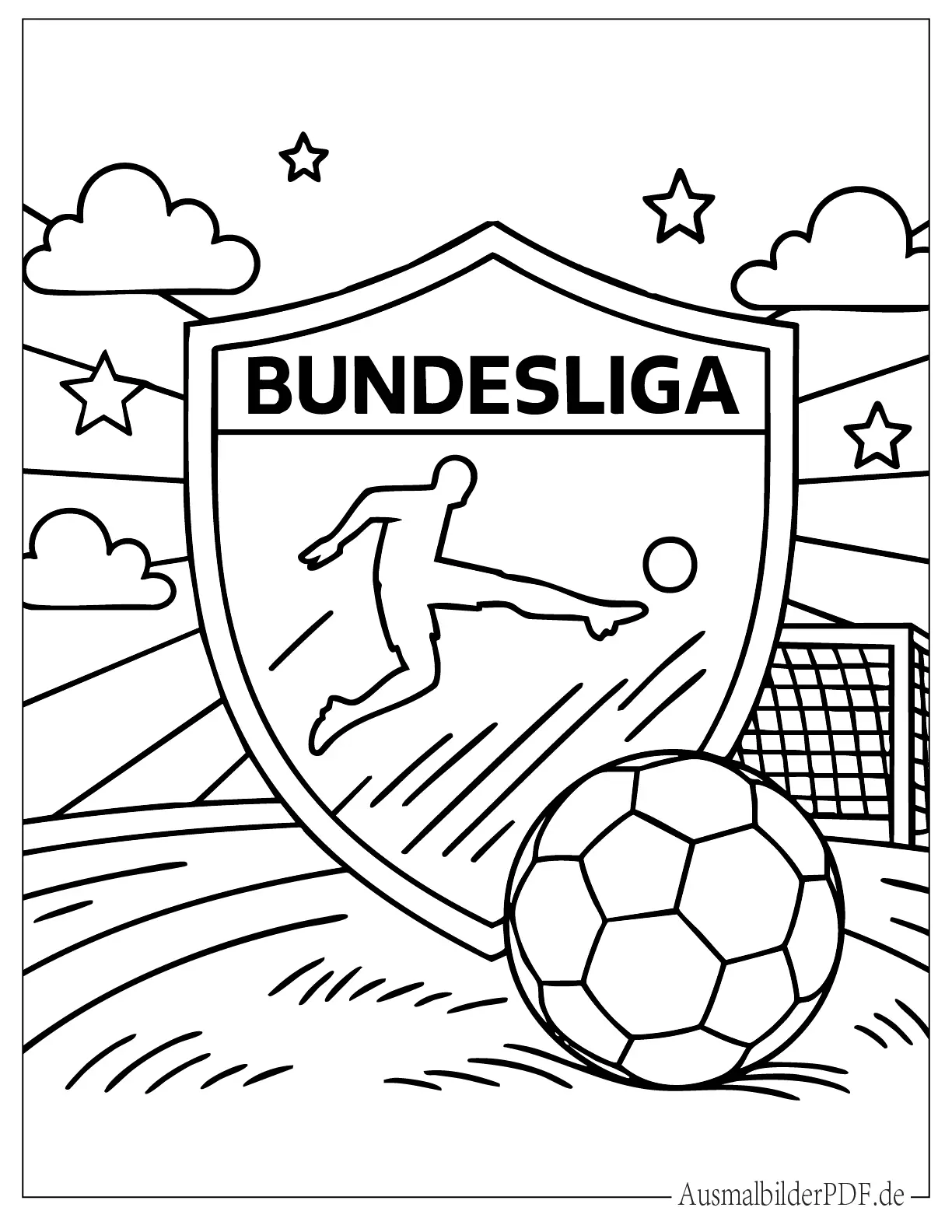 Bundesliga Logo zum Ausmalen