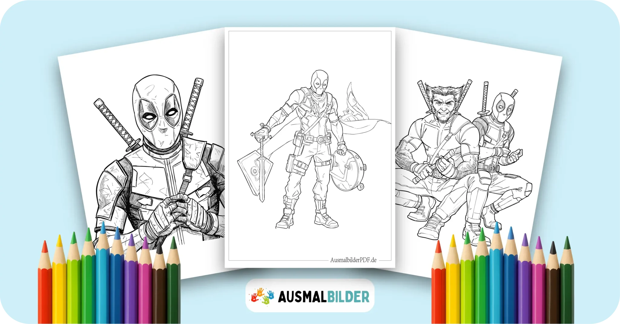 22 Deadpool Ausmalbilder Coole Marvel Malvorlage PDF drucken Deadpool Ausmalbilder kostenlose Malvorlagen zum Ausdrucken für Kinder und Erwachsene