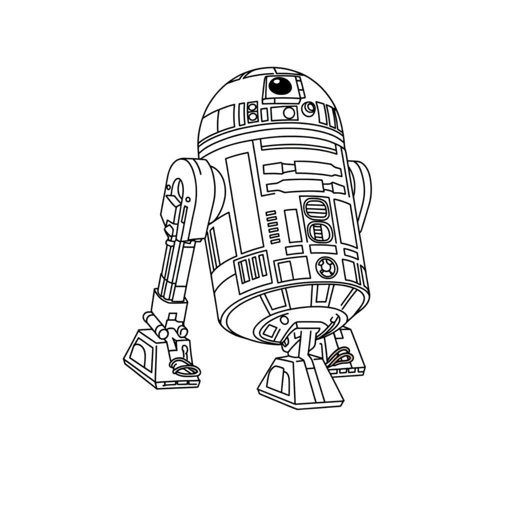 24 Star Wars Ausmalbilder (Gratis Malvorlage zum Ausdrucken) Entdecke dieses detaillierte eines Droiden Ausmalbild zum kostenlosen Ausdrucken. Perfekt für Kinder und Erwachsene