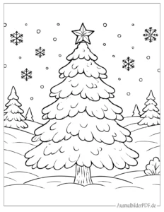 Weihnachtsbaum Malvorlage