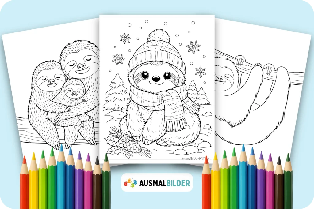 10 Faultier Ausmalbilder (Gratis Vorlagen zum Ausdrucken) Faultier Ausmalbilder kostenlose Malvorlagen zum Ausdrucken für Kinder