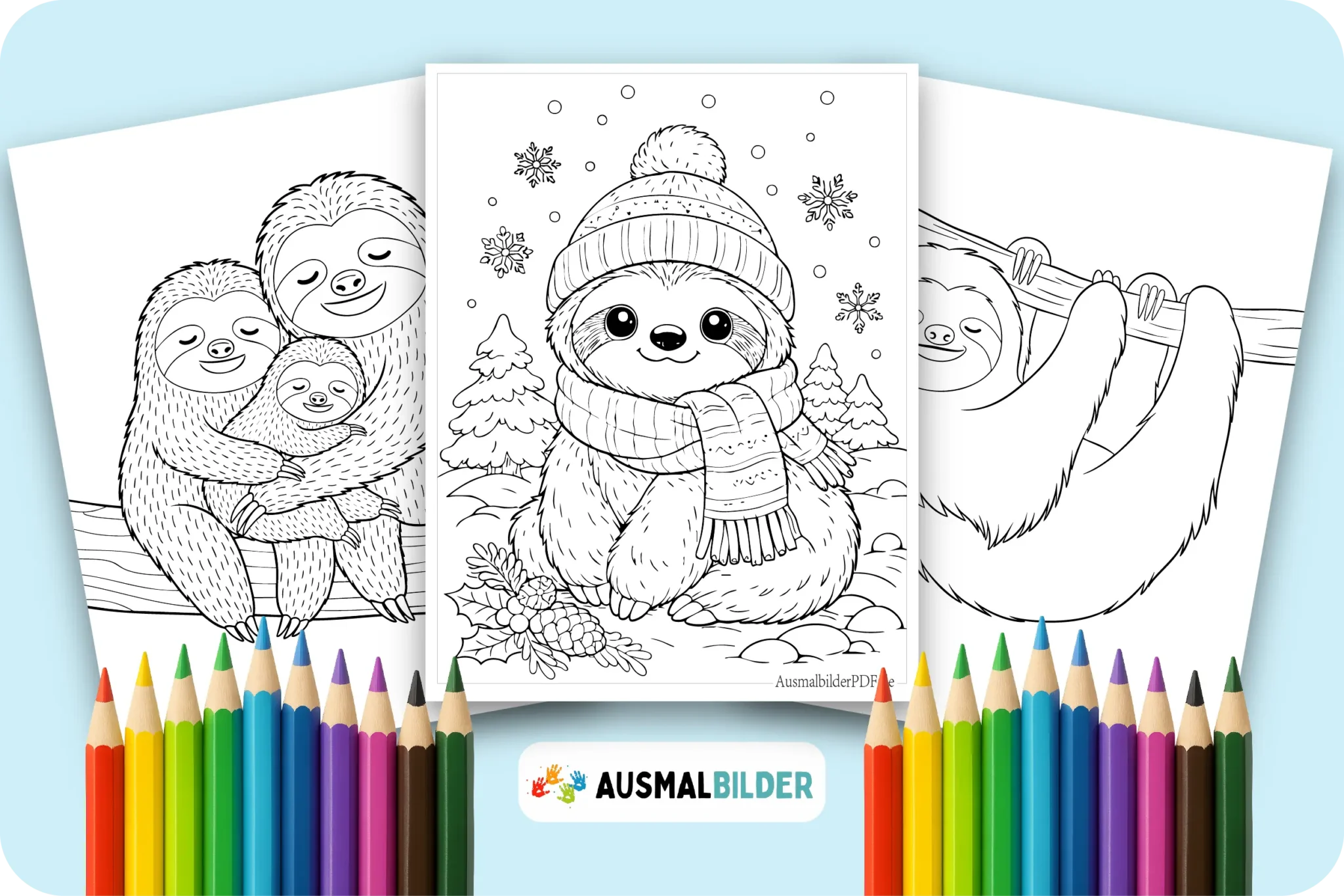 10 Faultier Ausmalbilder (Gratis Vorlagen zum Ausdrucken) Faultier Ausmalbilder kostenlose Malvorlagen zum Ausdrucken für Kinder