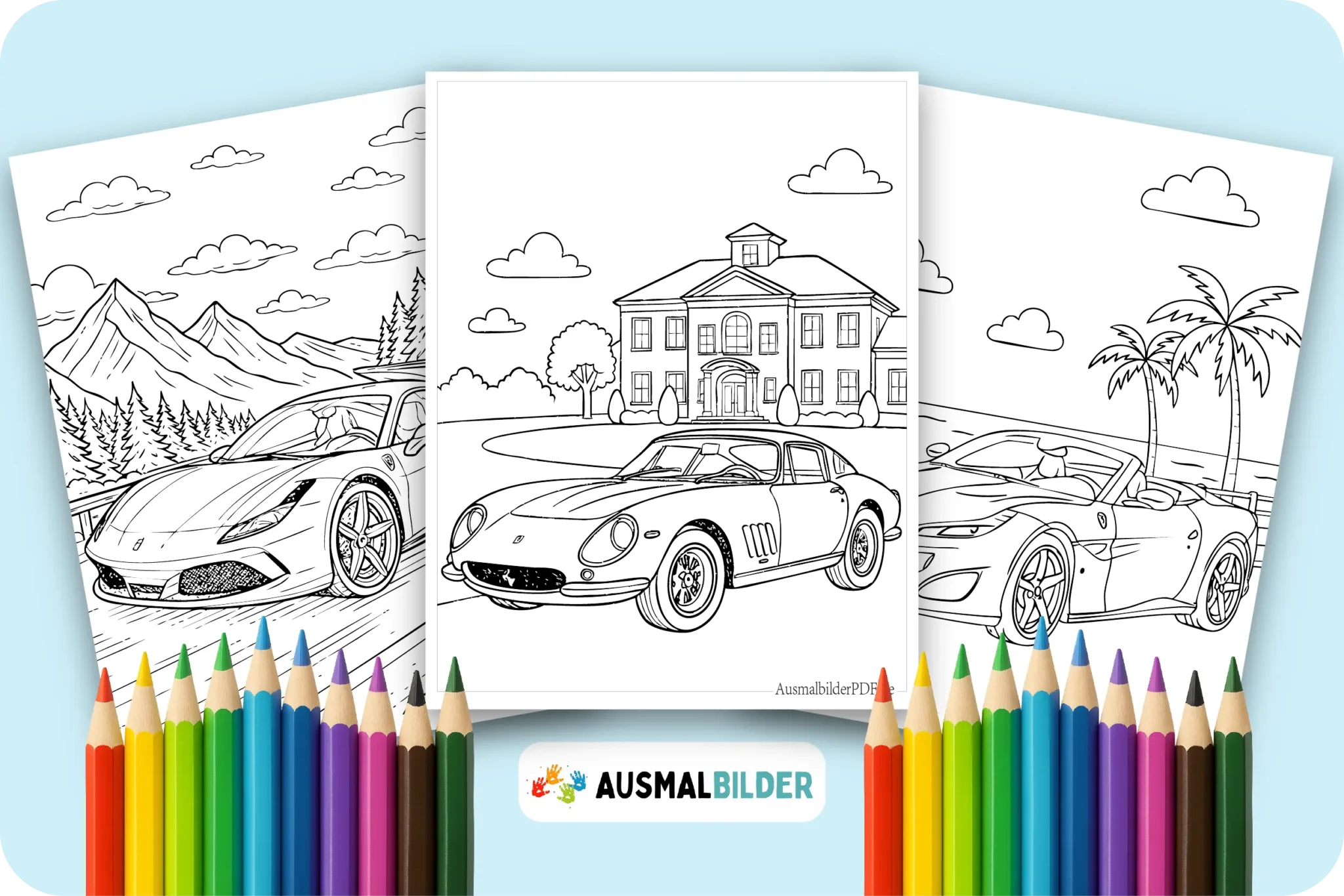 16 Ferrari Ausmalbilder (Gratis zum drucken und Ausmalen) Ferrari Ausmalbilder kostenlose Malvorlagen zum Ausdrucken für Kinder und Erwachsene