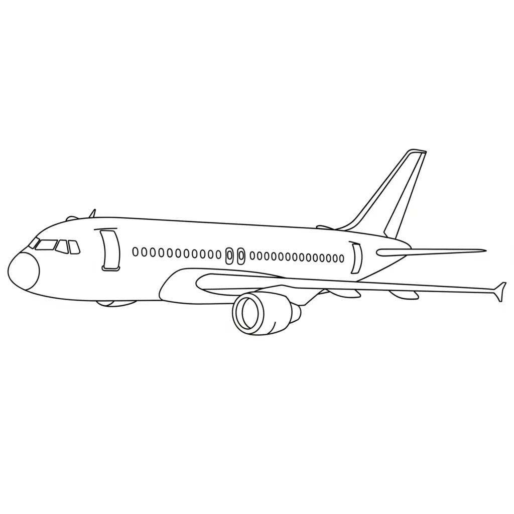 Flugzeug Ausmalbilder (Gratis Malvorlage zum Ausdrucken) flugzeug ausmalbild für kinder zum ausdrucken als pdf mit verschiedenen motiven