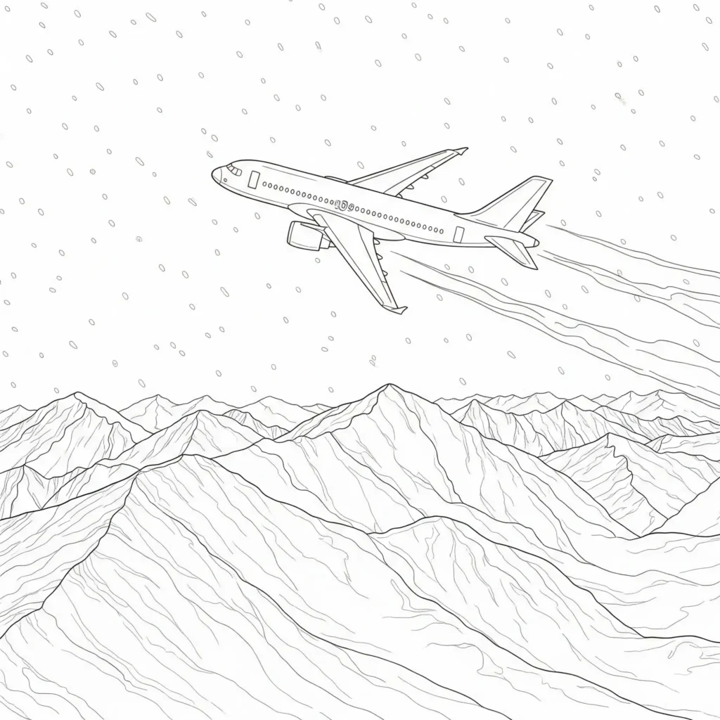 Flugzeug Ausmalbilder (Gratis Malvorlage zum Ausdrucken) Diese flugzeug zeigt ein flugzeug im schnee malvorlage. Perfekt zum ausmalen für kinder in der winterzeit und leicht auszudrucken.