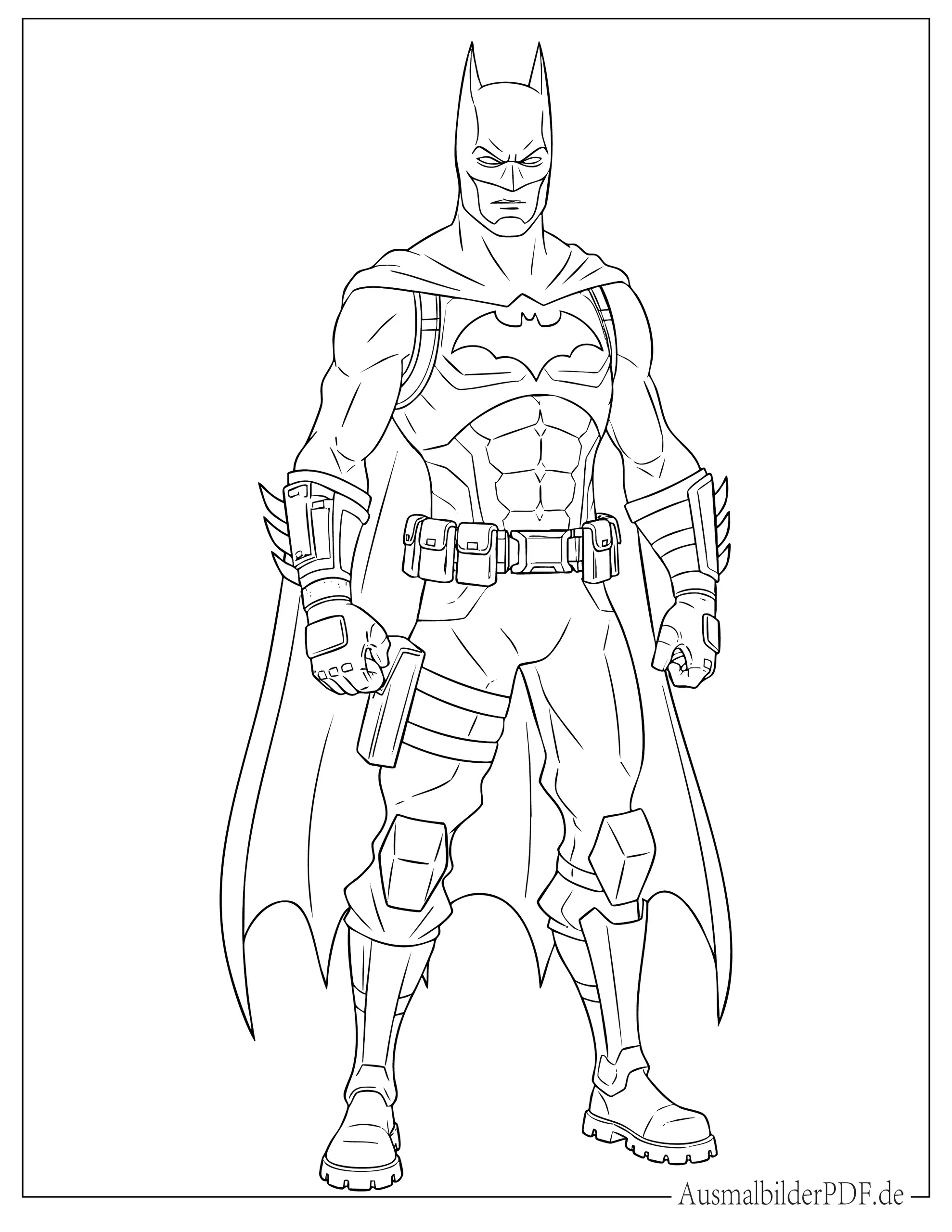 Fortnite Batman Skin Malvorlage