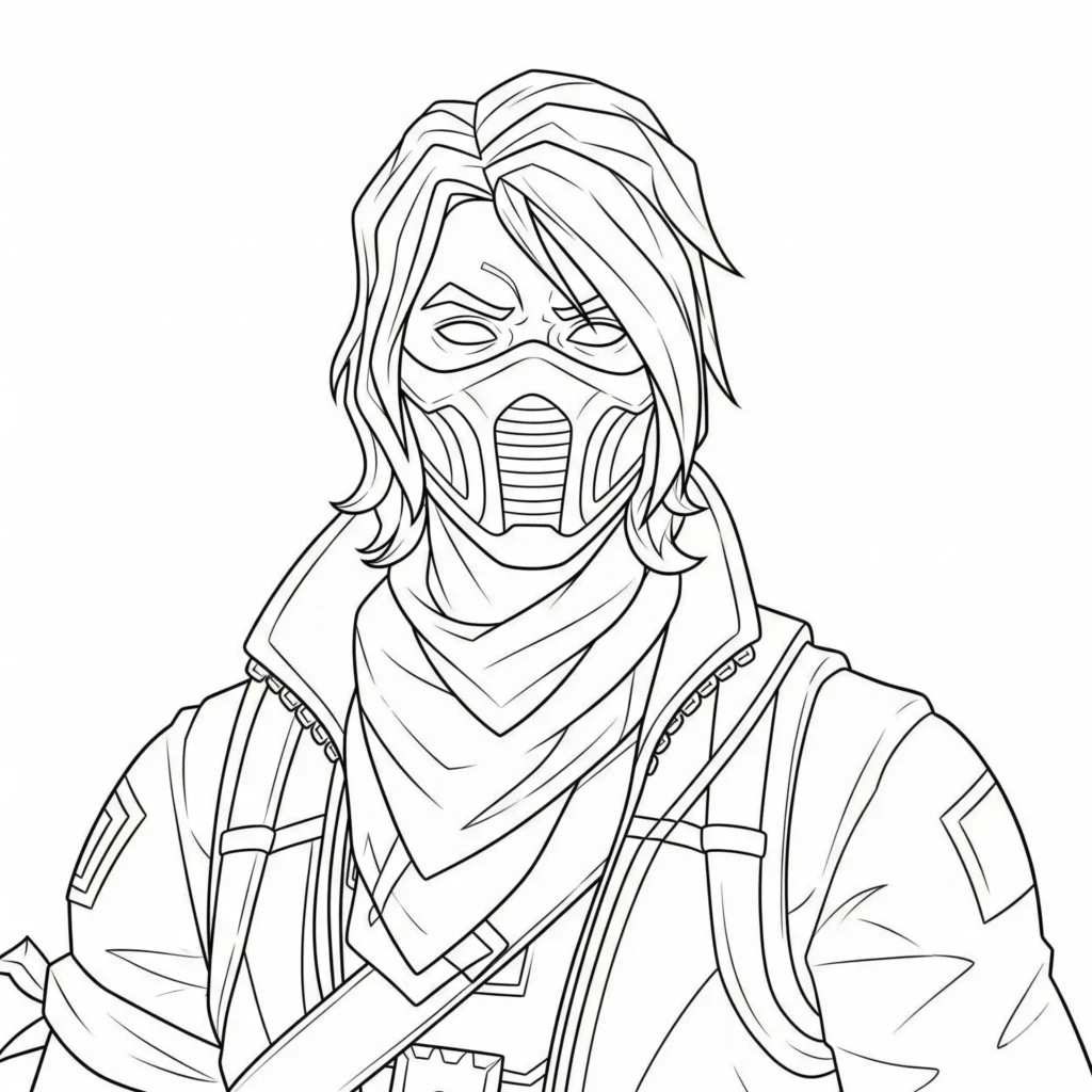 Fortnite drift skin als ausmalbild für kinder und jugendliche. Die malvorlage ist kostenlos und eignet sich perfekt zum ausdrucken