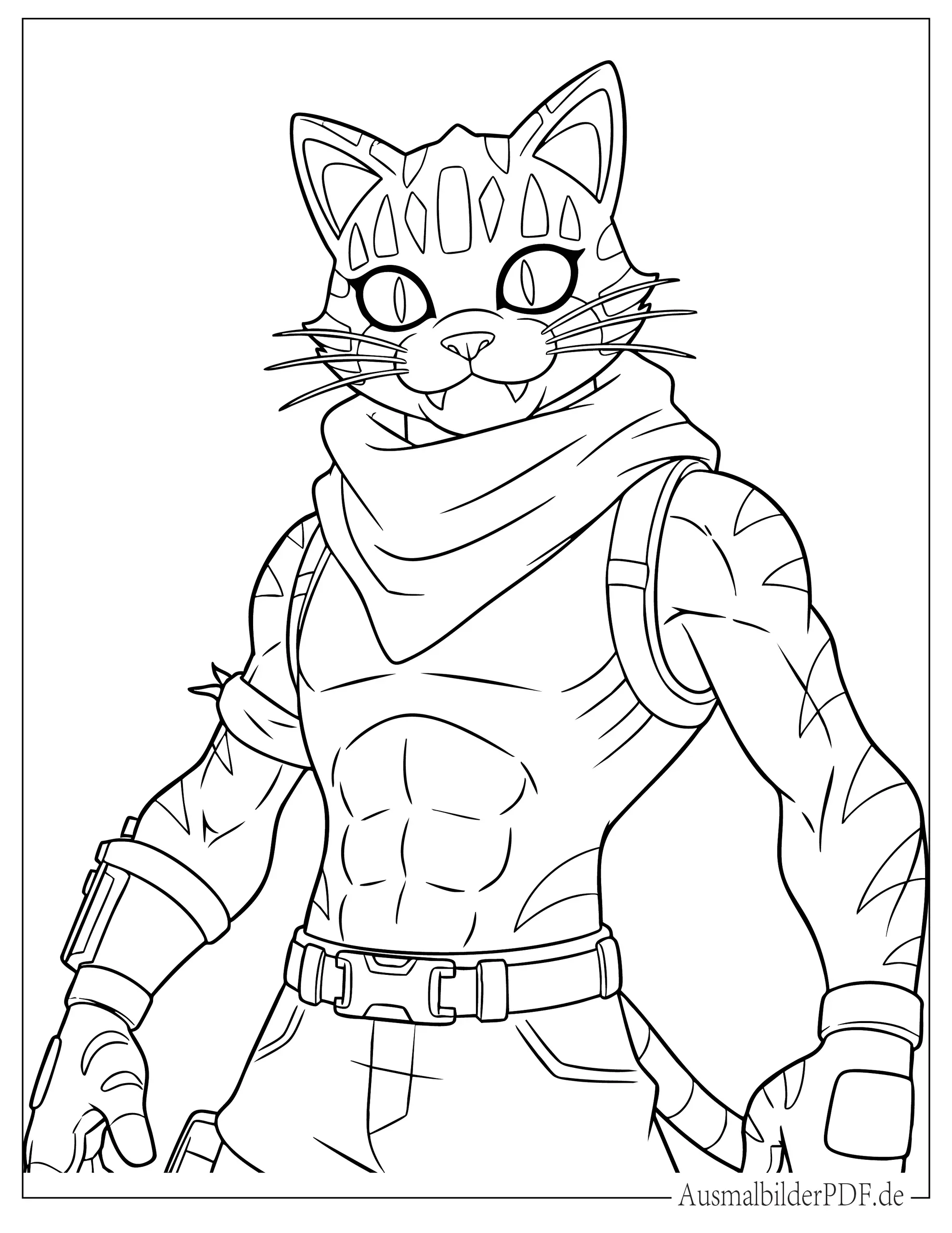 Fortnite Meowscles zum Ausmalen