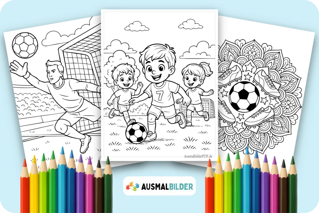 Fußball Ausmalbilder kostenlose zum Ausdrucken
