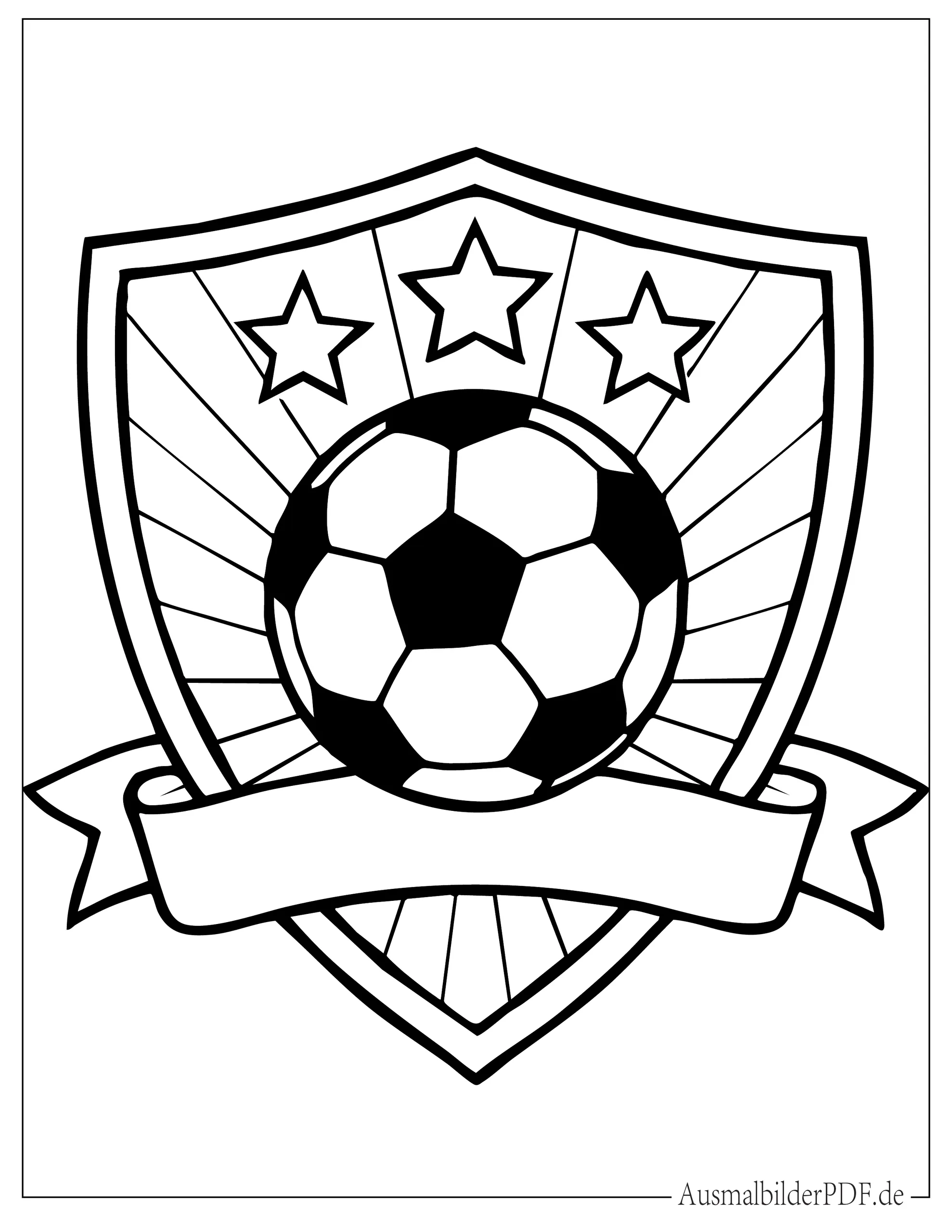 Fußball Wappen Ausmalbild
