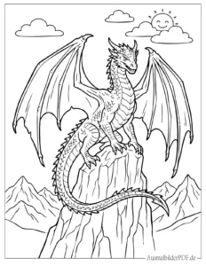Game of Thrones Drache Ausmalbild