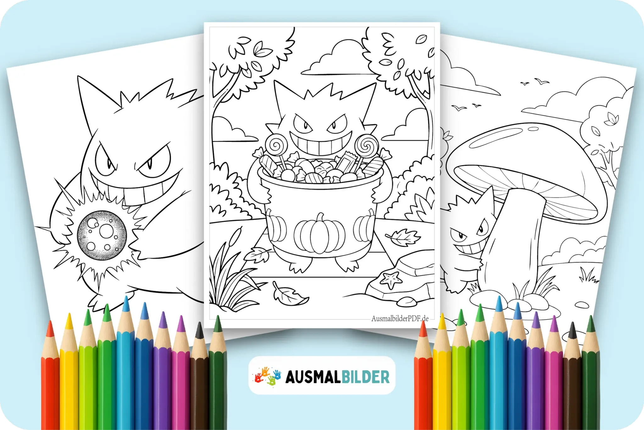 10+ Gengar Ausmalbilder (Kostenlos Malvorlagen zum Ausdrucken) Pokemon Gengar Ausmalbilder zum kostenlosen Ausdrucken für kleine Trainer