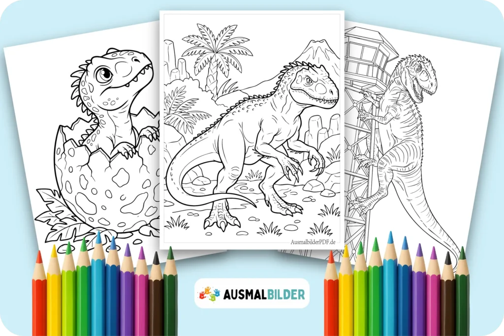 Dinosaurier Indominus Rex Ausmalbilder zum Ausdrucken