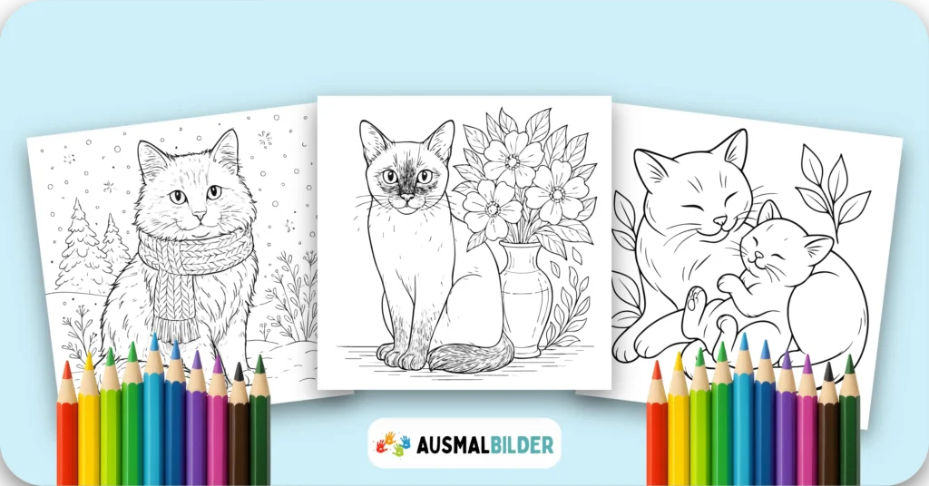 30 Katzen Ausmalbilder (Kostenlose Katze Malvorlage zum Ausdrucken) Katzen Ausmalbilder kostenlose Malvorlagen zum Ausdrucken für Kinder und Erwachsene