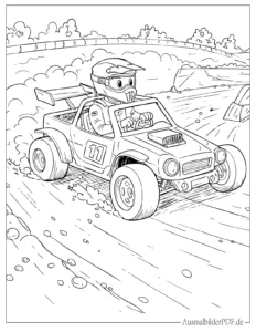Hot Wheels Drift Ausmalbild
