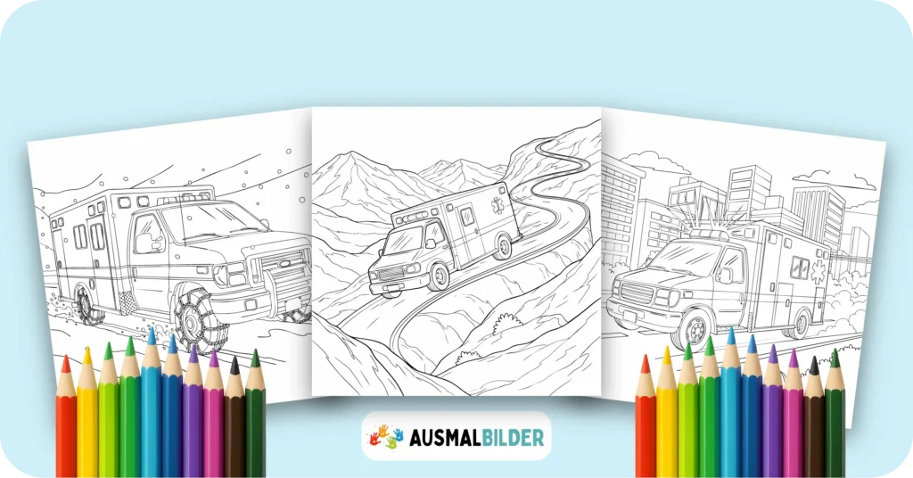 Krankenwagen Ausmalbilder (Gratis Malvorlage Ausdrucken) Krankenwagen Ausmalbilder kostenlose Malvorlagen zum Ausdrucken für Kinder und Erwachsene