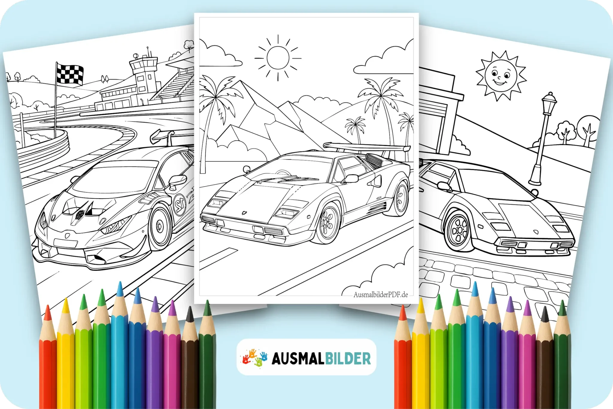 Lamborghini Ausmalbilder zum Ausdrucken