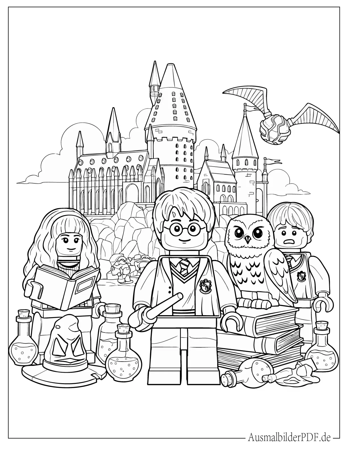 LEGO Harry Potter Ausmalbild