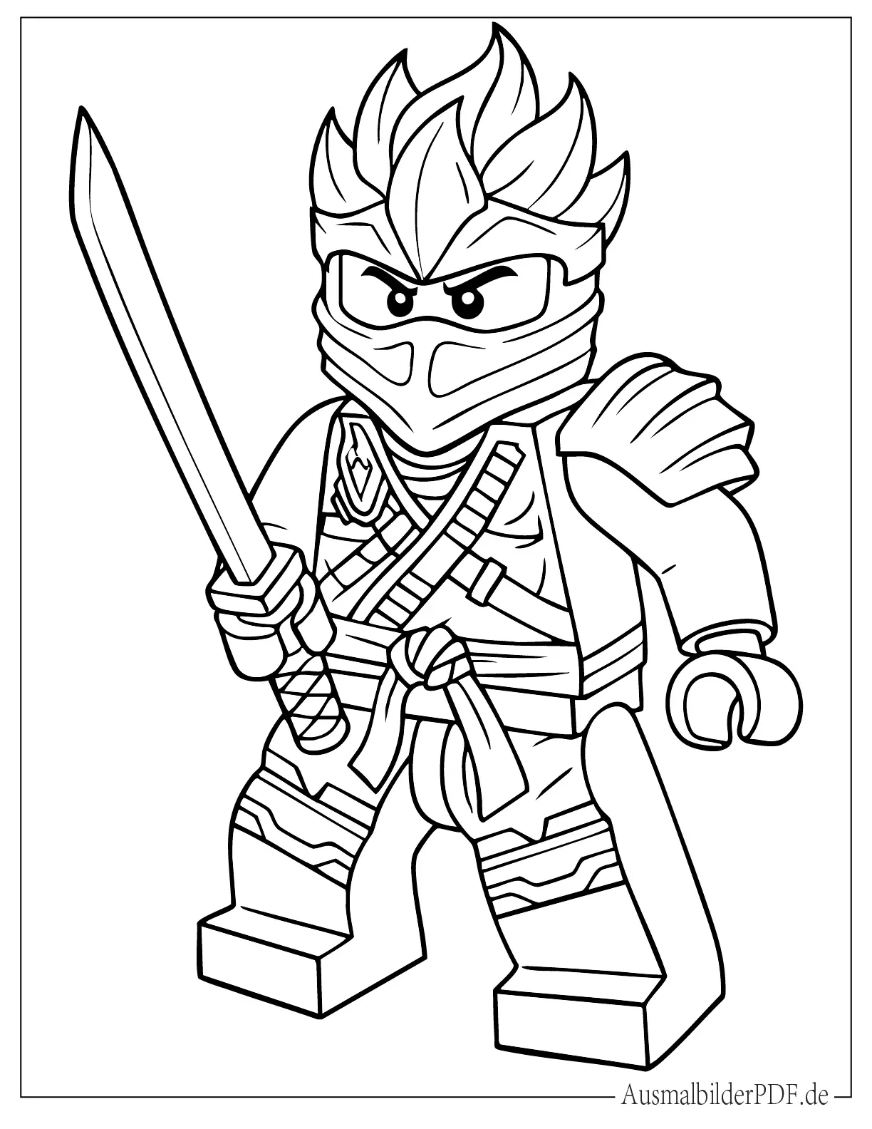 Lego Ninjago Kai ZX Ausmalvorlage