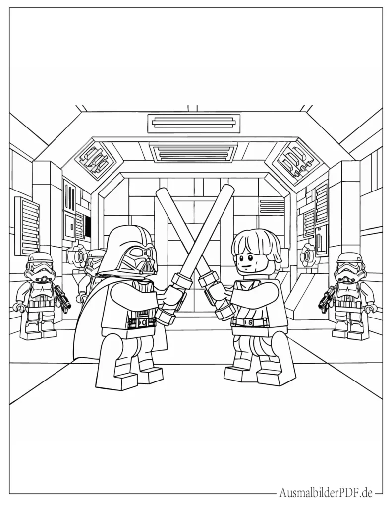 20+ Lego Ausmalbilder (Gratis zum Ausdrucken und Ausmalen) Lego Star Wars Ausmalvorlage