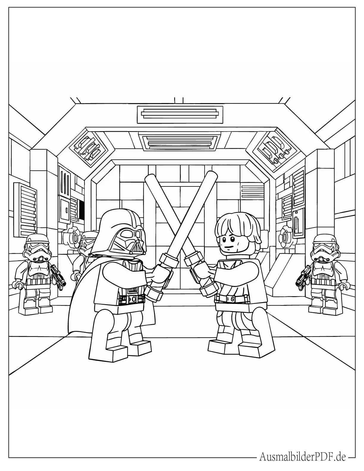 Lego Star Wars Ausmalvorlage