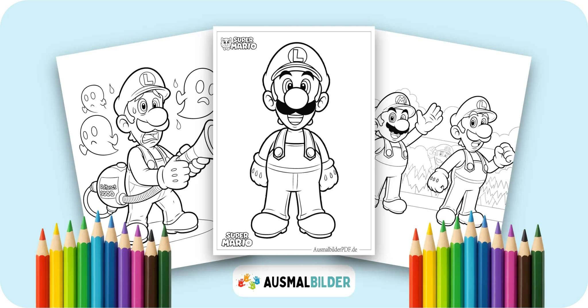 Luigi Ausmalbilder (Kostenlos Malvorlage zum Ausdrucken) Luigi Ausmalbilder kostenlose Malvorlagen zum Ausdrucken für Kinder und Erwachsene