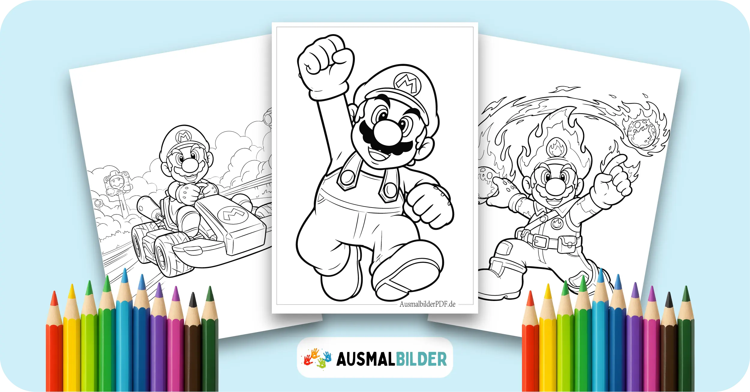 Mario Ausmalbilder kostenlose Malvorlagen zum Ausdrucken für Kinder und Erwachsene