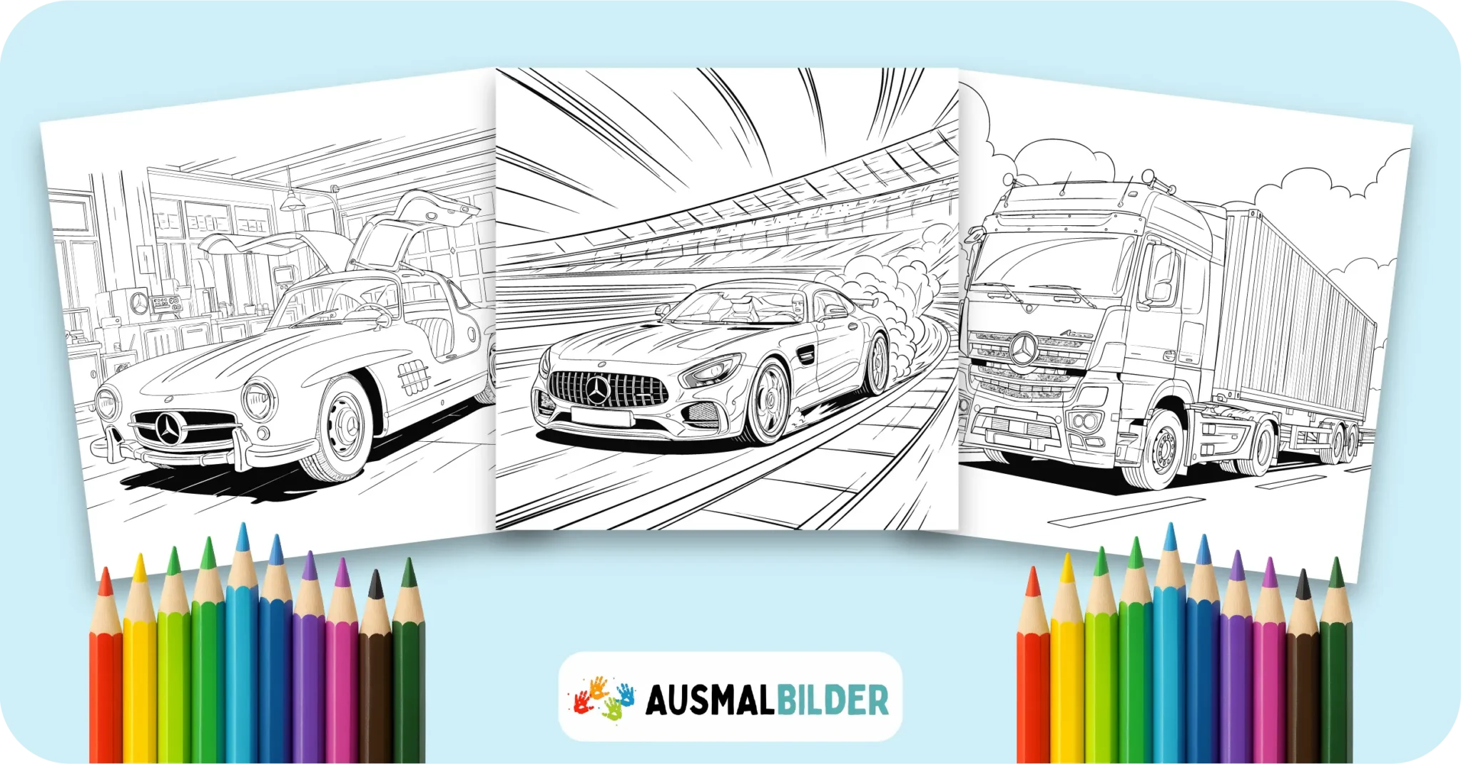 Mercedes Ausmalbilder (Kostenlos Malvorlage zum Ausdrucken) Mercedes Ausmalbilder kostenlose Malvorlagen zum Ausdrucken für Kinder und Erwachsene