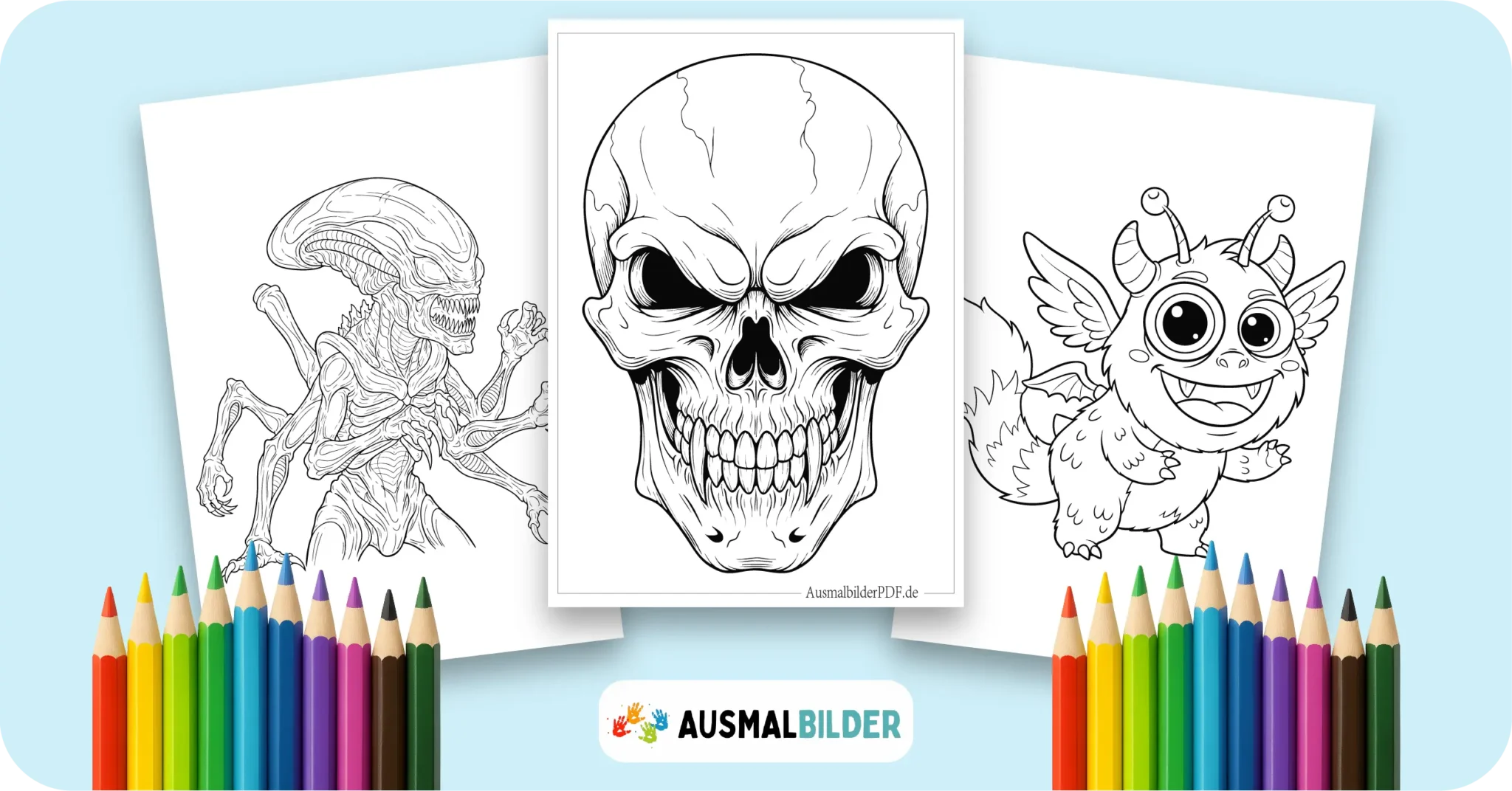 14 Monster Ausmalbilder (Malvorlage für Kinder und Erwachsene) Monster Ausmalbilder kostenlose Malvorlagen zum Ausdrucken für Kinder und Erwachsene