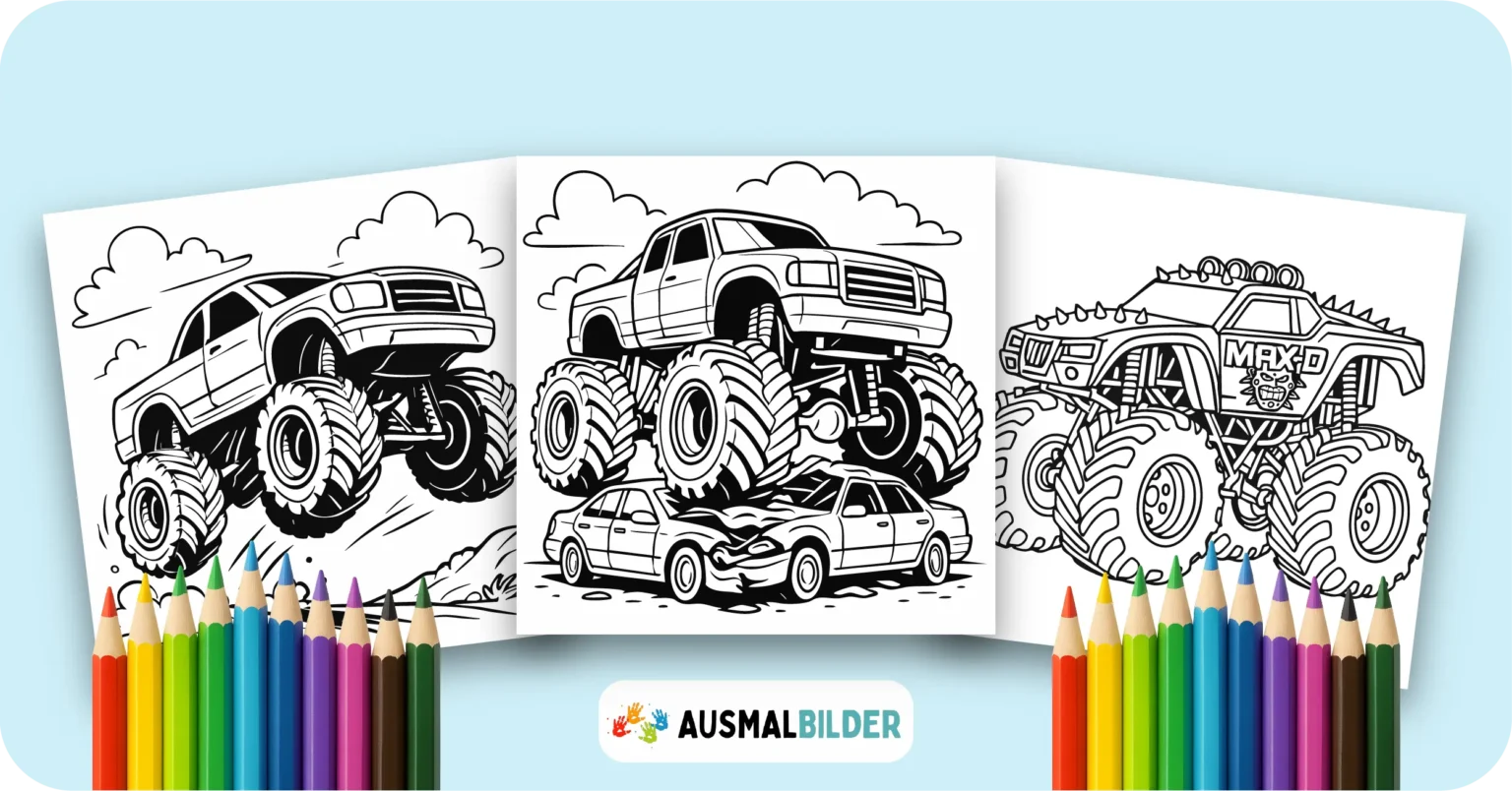 24 MonsterTruck Ausmalbilder (Kostenlose Malvorlagen Drucken) MonsterTruck Ausmalbilder kostenlose Malvorlagen zum Ausdrucken für Kinder und Erwachsene