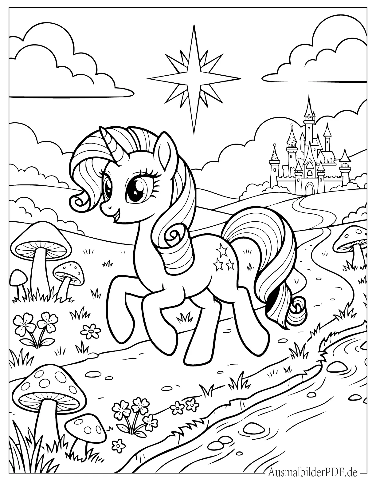 My Little Pony Einhorn Ausmalbild