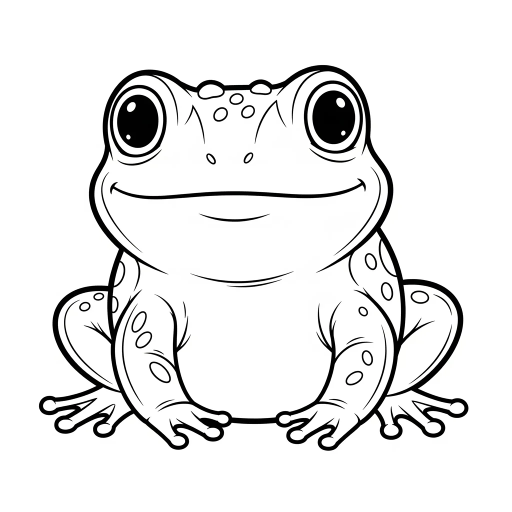 20+ Frosch Ausmalbilder (Kostenlos Malvorlage zum Ausdrucken) Kostenloses Ausmalbild eines niedlichen kleinen Frosches, perfekt für Kinder zum Ausdrucken und kreativen Ausmalen.