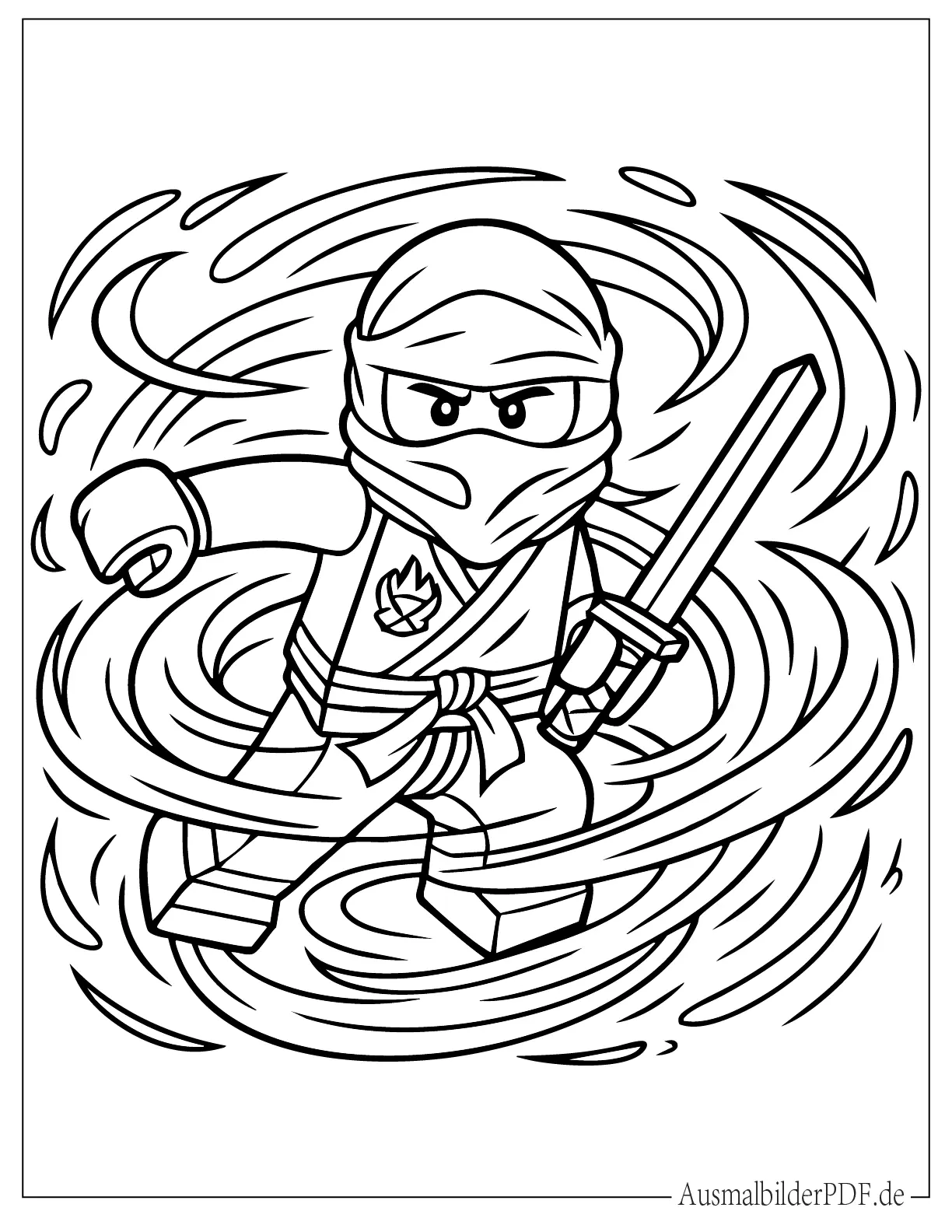 Lego Ninjago Spinjitzu Ausmalbild