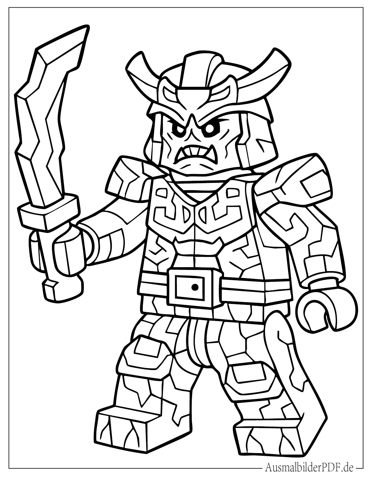 LEGO Ninjago Steinarmee Ausmalbild