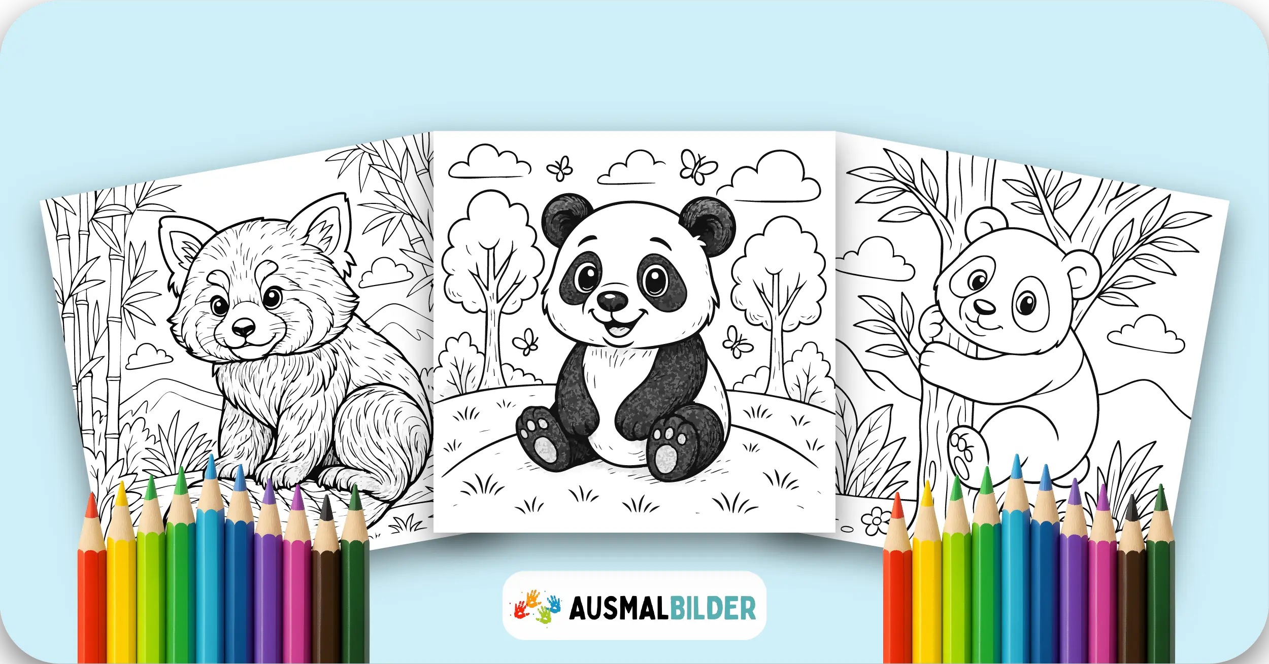 Panda Ausmalbilder kostenlose Malvorlagen zum Ausdrucken für Kinder und Erwachsene